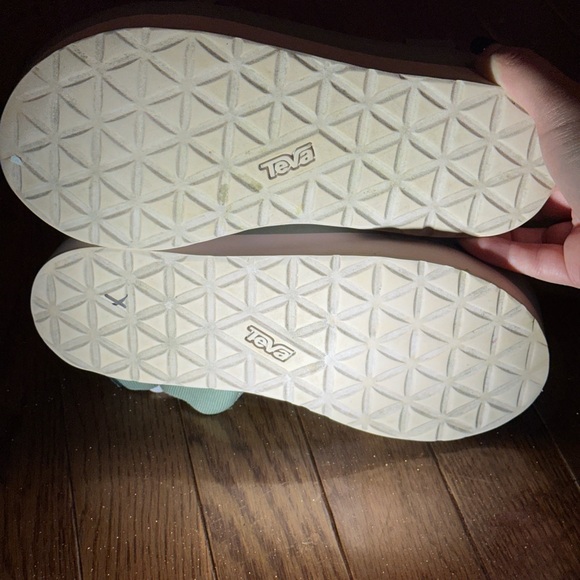 Teva Women's Sandals - Light Green and Pink - Picture 2 of 4